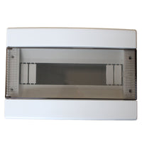 centralino da parete 12 moduli, bianco IP40, 270x190x100 mm, RAL 9016, ideale per installazioni elettriche domestiche e industriali