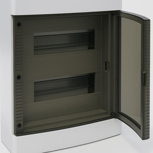 A2ZWORLD centralino da parete 24 moduli, bianco IP40, 280x350x100 mm, RAL 9016, ideale per installazioni elettriche domestiche e industriali