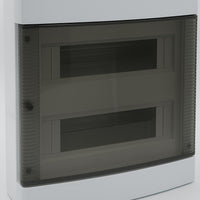 centralino da parete 24 moduli, bianco IP40, 280x350x100 mm, RAL 9016, ideale per installazioni elettriche domestiche e industriali