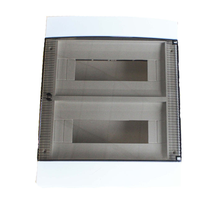 centralino da parete 24 moduli, bianco IP40, 280x350x100 mm, RAL 9016, ideale per installazioni elettriche domestiche e industriali