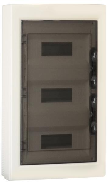 A2ZWORLD centralino da parete 36 moduli, bianco IP40, 400x400x120 mm, RAL 9016, ideale per installazioni elettriche domestiche e industriali