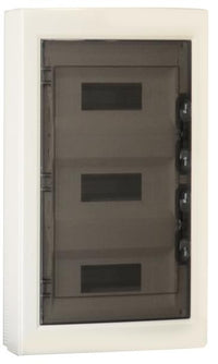 centralino da parete 36 moduli, bianco IP40, 400x400x120 mm, RAL 9016, ideale per installazioni elettriche domestiche e industriali