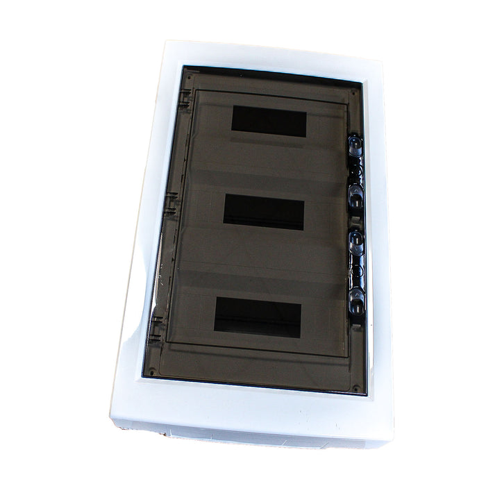 A2ZWORLD centralino da parete 36 moduli, bianco IP40, 400x400x120 mm, RAL 9016, ideale per installazioni elettriche domestiche e industriali