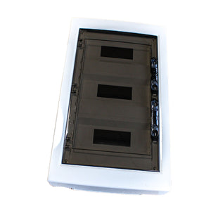 centralino da parete 36 moduli, bianco IP40, 400x400x120 mm, RAL 9016, ideale per installazioni elettriche domestiche e industriali