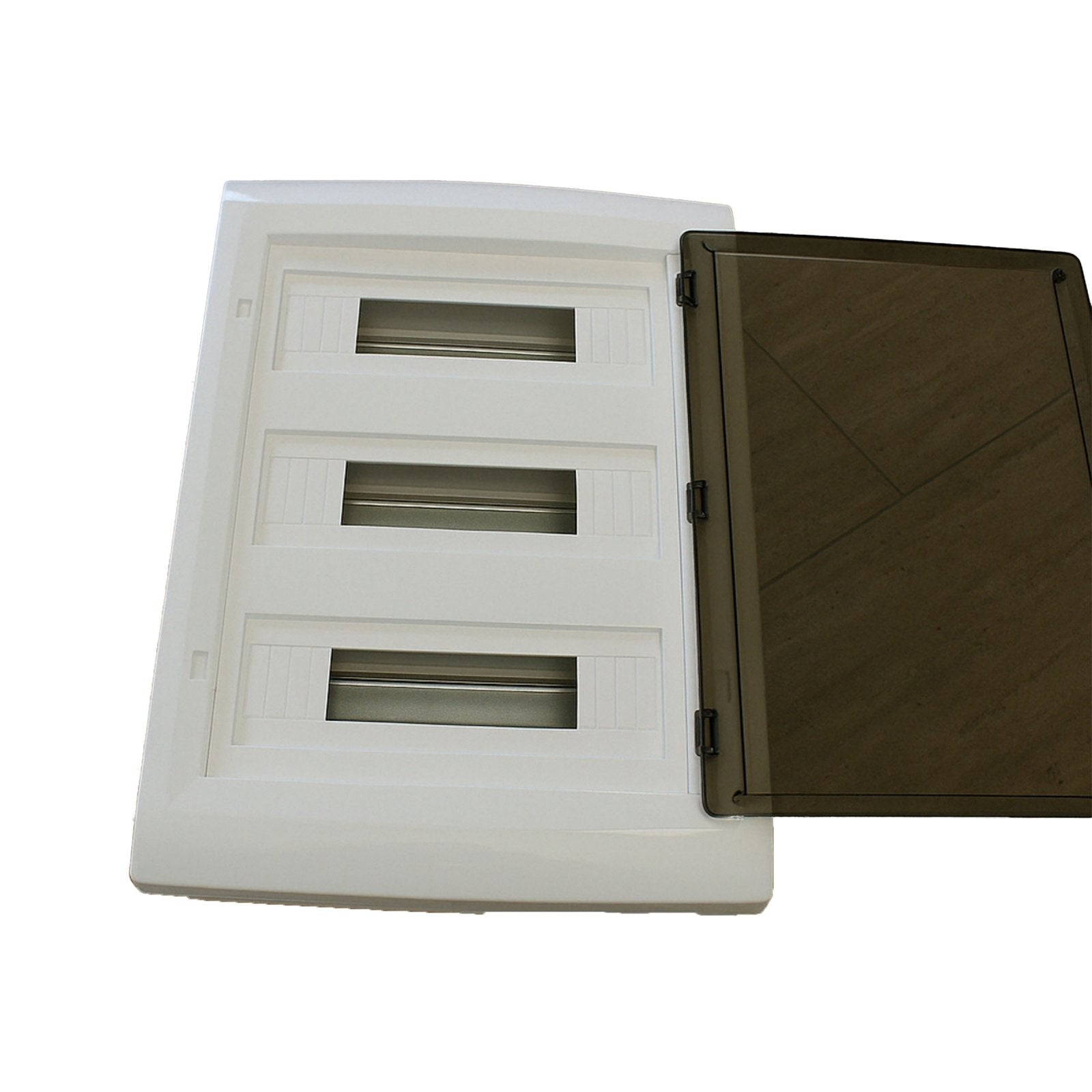 A2ZWORLD centralino da parete 54 moduli, bianco IP40, 400x550x120 mm, RAL 9016, ideale per installazioni elettriche domestiche e industriali