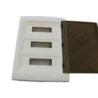 centralino da parete 54 moduli, bianco IP40, 400x550x120 mm, RAL 9016, ideale per installazioni elettriche domestiche e industriali