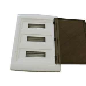 centralino da parete 54 moduli, bianco IP40, 400x550x120 mm, RAL 9016, ideale per installazioni elettriche domestiche e industriali