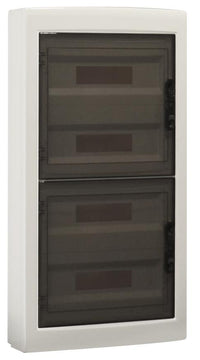 A2ZWORLD centralino da parete 72 moduli, bianco IP40, 400x840x140 mm, RAL 9016, ideale per installazioni elettriche domestiche e industriali