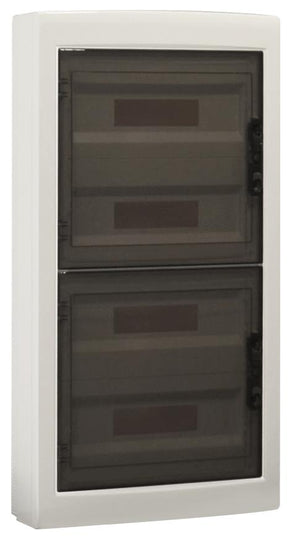 A2ZWORLD centralino da parete 72 moduli, bianco IP40, 400x840x140 mm, RAL 9016, ideale per installazioni elettriche domestiche e industriali