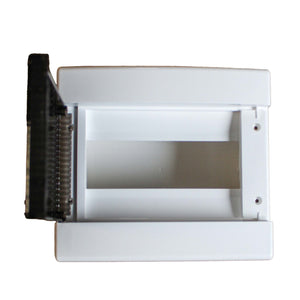 centralino da parete 8 moduli, bianco IP40, 200x180x100 mm, RAL 9016, ideale per installazioni elettriche domestiche e industriali