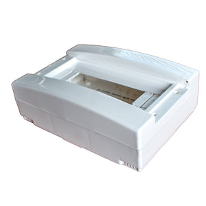 centralino da parete senza portello 12 moduli, grigio RAL 7035, 1250x215x95 mm, IP40, ideale per installazioni elettriche interne