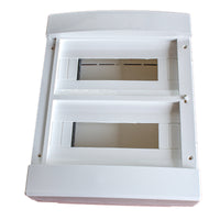 centralino da parete senza portello 24 moduli, grigio RAL 7035, 250x340x95 mm, IP40, ideale per installazioni elettriche interne