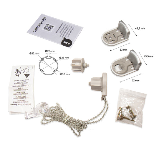 Set di meccanismi SILVER colore Grigio VIEWTEX