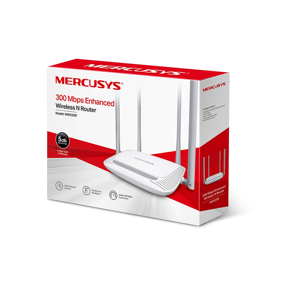 Mercusys MW325R Router wireless N 300Mbps potenziato - BricoBravo