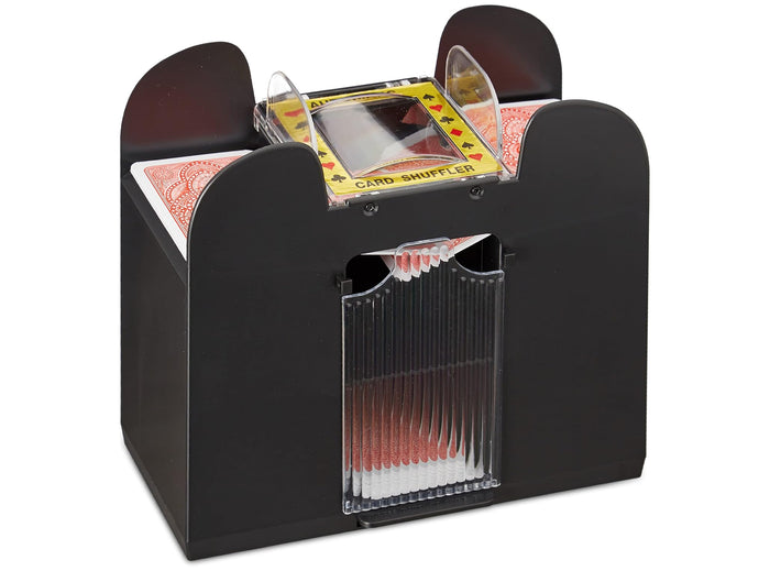 Mescolatore Automatico di Carte da Gioco Mischiacarte 6 Mazzi Distributore in Plastica Card Shuffler