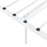 Struttura Letto Singolo in Metallo con Testiera e Pediera in Stile Romantico/Classico 90 x 200 cm Letto 1 Piazza -