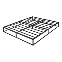 Letto Doppio King size Trerunta con Materasso 180x200 cm Acciaio Nero [en.casa]