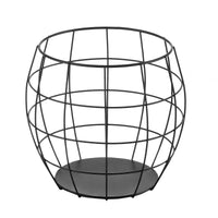 [en.casa] Set da 3 Tavolini a Forma di Cestello in 3 Altezze Diverse con Piano/Vassoio Rimovibile Portaoggetti Pratico