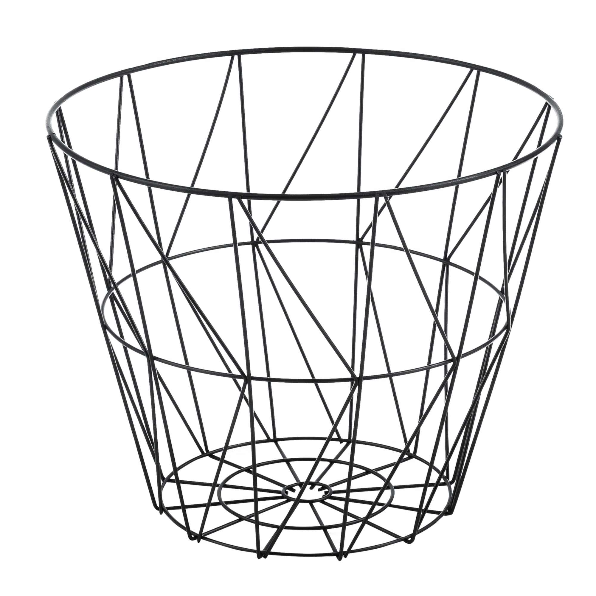 [en.casa] Set da 2 Tavolini a Forma di Cestello in 2 Misure Diverse con Piano Rimovibile Portaoggetti Pratico Multiuso -