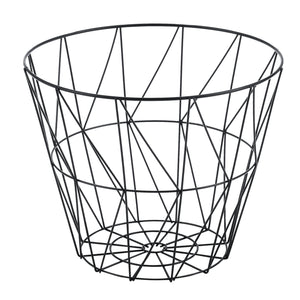 [en.casa] Set da 2 Tavolini a Forma di Cestello in 2 Misure Diverse con Piano Rimovibile Portaoggetti Pratico Multiuso -