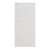 Armadio a Colonna Burlöv in Metallo Mobile per Archivio 88 x 40 x 35 cm Bianco [en.casa]