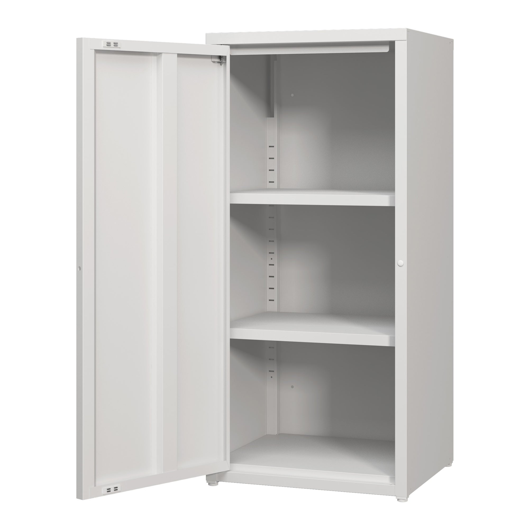 Armadio a Colonna Burlöv in Metallo Mobile per Archivio 88 x 40 x 35 cm Bianco [en.casa]