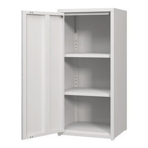 Armadio a Colonna Burlöv in Metallo Mobile per Archivio 88 x 40 x 35 cm Bianco [en.casa]
