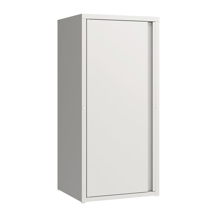 Armadio a Colonna Burlöv in Metallo Mobile per Archivio 88 x 40 x 35 cm Bianco [en.casa]
