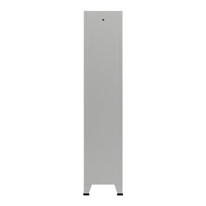 Armadio Spogliatoio Joroinen Mobile a Colonna in Acciaio con 2 Ante - Grigio [en.casa]