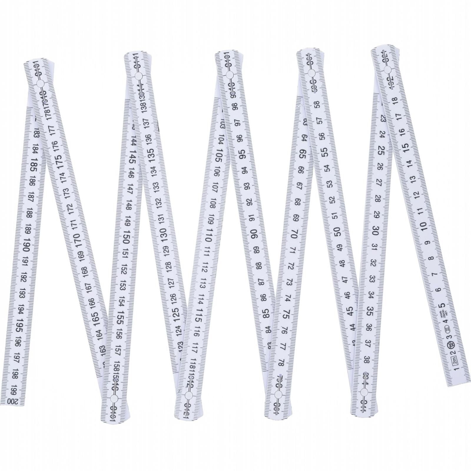 Metro pieghevole da Carpentiere per falegname 2 metri righello Pieghevole 07481