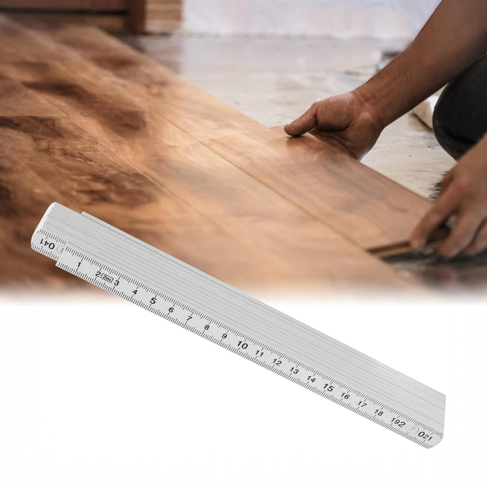 Metro pieghevole da Carpentiere per falegname 2 metri righello Pieghevole 07481