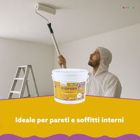 Superpittura lavabile traspirante interni alta copertura linea biopura cromika *** formato 2.5 lt, confezione 1