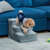 Scala per cani a 3 gradini scala per gatti scala antid..escaliers dla ..45 x 35 x 35 cm grigio chiaro