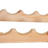 Scaffale Portabottiglie in Legno di Abete, Cantinetta Portabottiglie con 6 Ripiani per 72 Bottiglie e Peso Massimo 100 kg, 114x28x85 cm, Legno Naturale