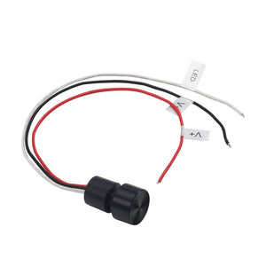 Micro Pulsante Illuminazione LED Regolabile Interruttore con Funzione Dimmer e Memoria Input 12V-24VDC Output 12-24VDC Corrente 4A Impermeabile IP65 30cm