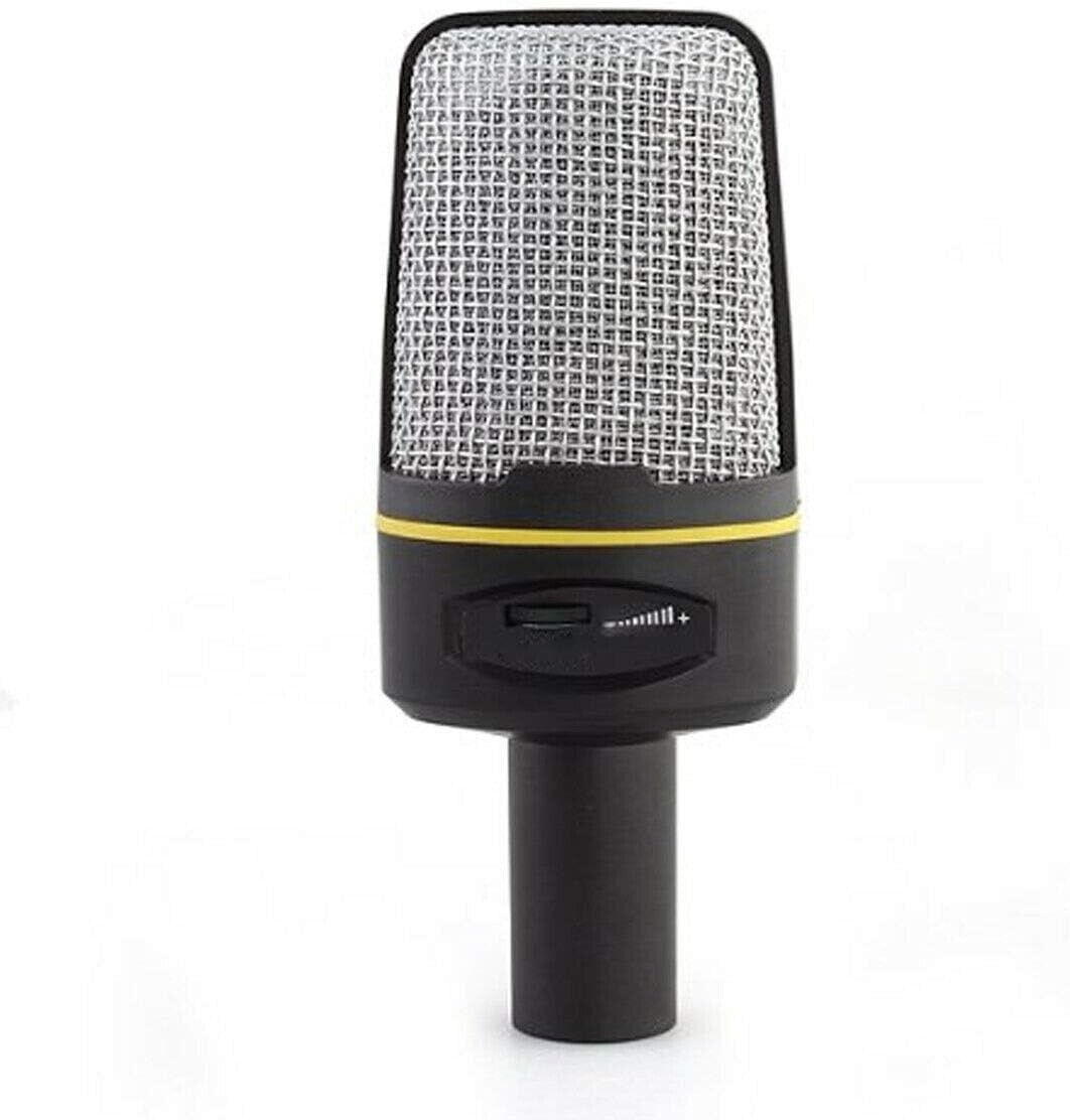 Microfono a condensatore treppiede da tavolo cavo jack pc notebook chat QY920