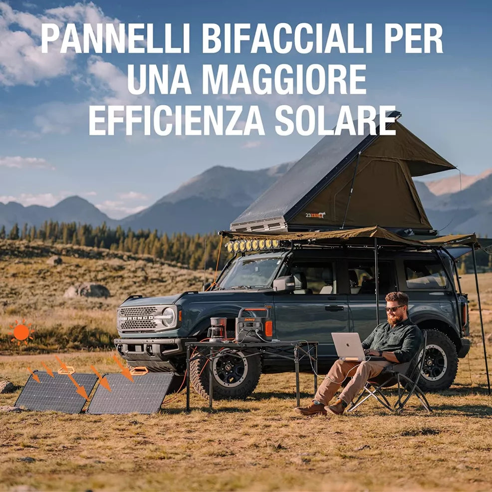 Jackery SolarSaga 80, pannello solare, IP68 impermeabile, compatibile con tutte le centrali elettriche Jackery