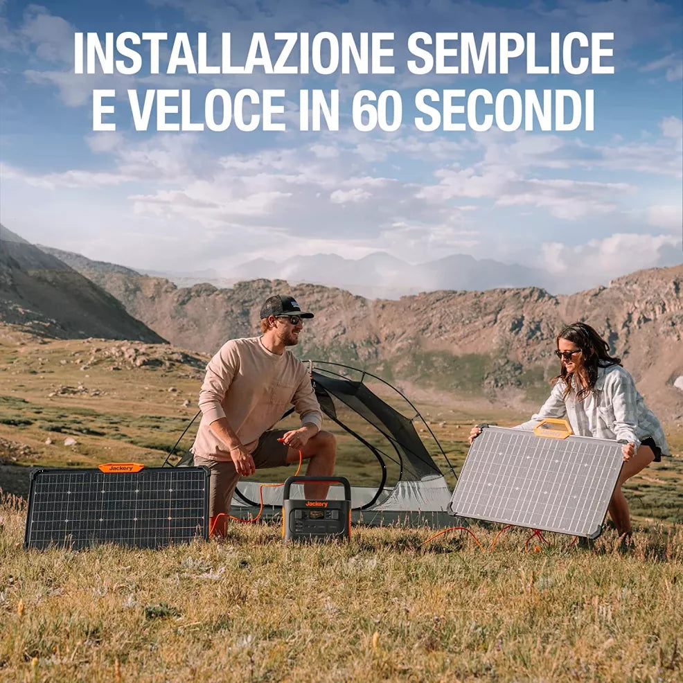 Jackery SolarSaga 80, pannello solare, IP68 impermeabile, compatibile con tutte le centrali elettriche Jackery