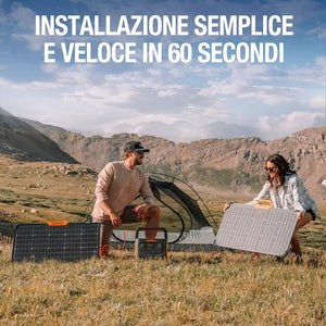 Jackery SolarSaga 80, pannello solare, IP68 impermeabile, compatibile con tutte le centrali elettriche Jackery