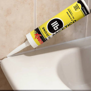 Sigillante siliconico acetico nobex antimuffa per superfici lisce *** colore trasparente, confezione 1