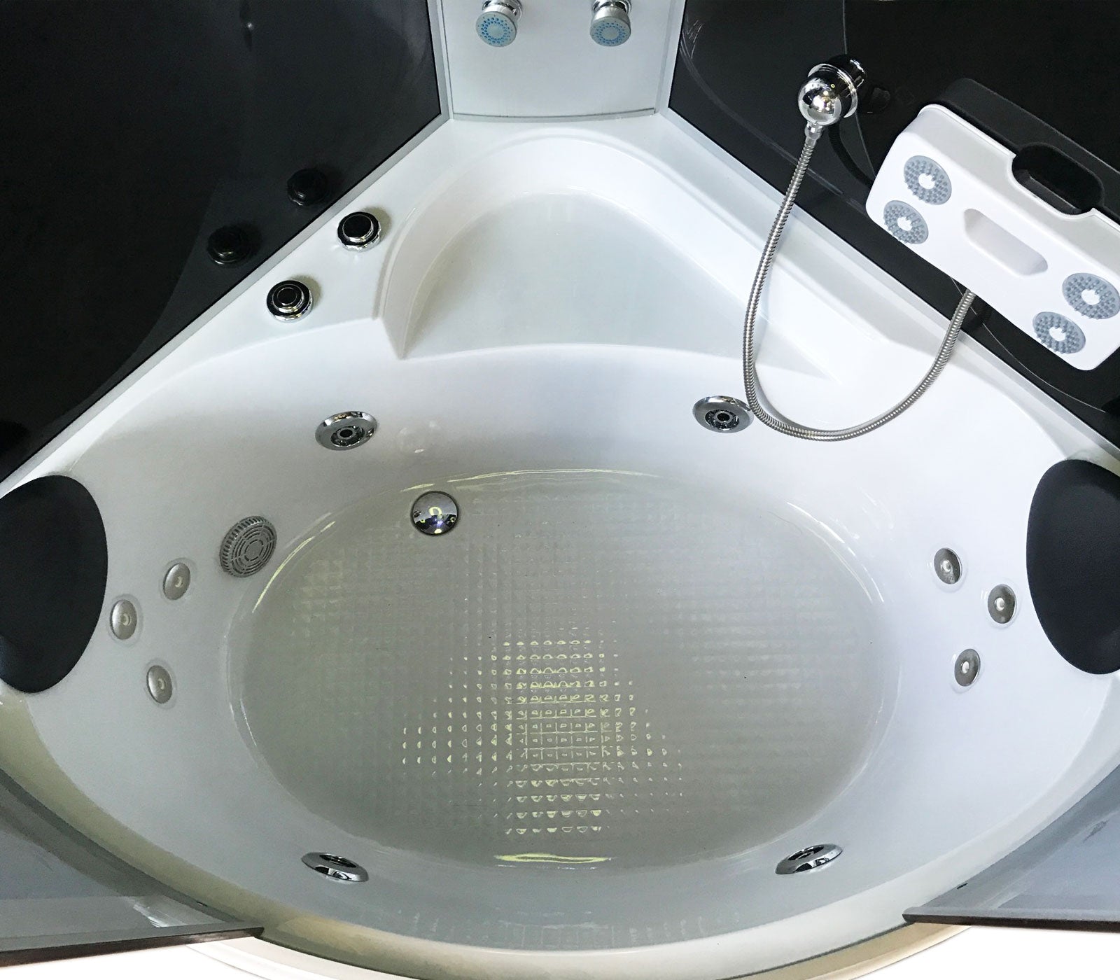 Vasca-doccia idromassaggio angolare 130 x 130 cm - Milan