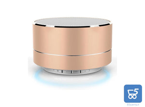 Mini Altoparlante per PC Smartphone Bluetooth Portatile LED Wireless Color ORO - EX DEMO