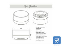 Mini Altoparlante per PC Smartphone Bluetooth Portatile LED Wireless Color ORO - EX DEMO