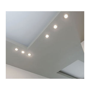 Mini Faretto Led Da Incasso Rotondo Carcassa Bianca 5W AC/DC 12V DC 24V Caldo 3000K Foro 60mm