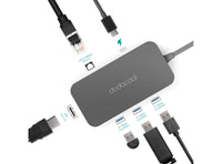 Mini Hub USB-C Multifunzione 6 in 1 con 3 USB 3.0 Ethernet RJ-45 in Lega di Alluminio con Trasmissione HDMI 4K DC50