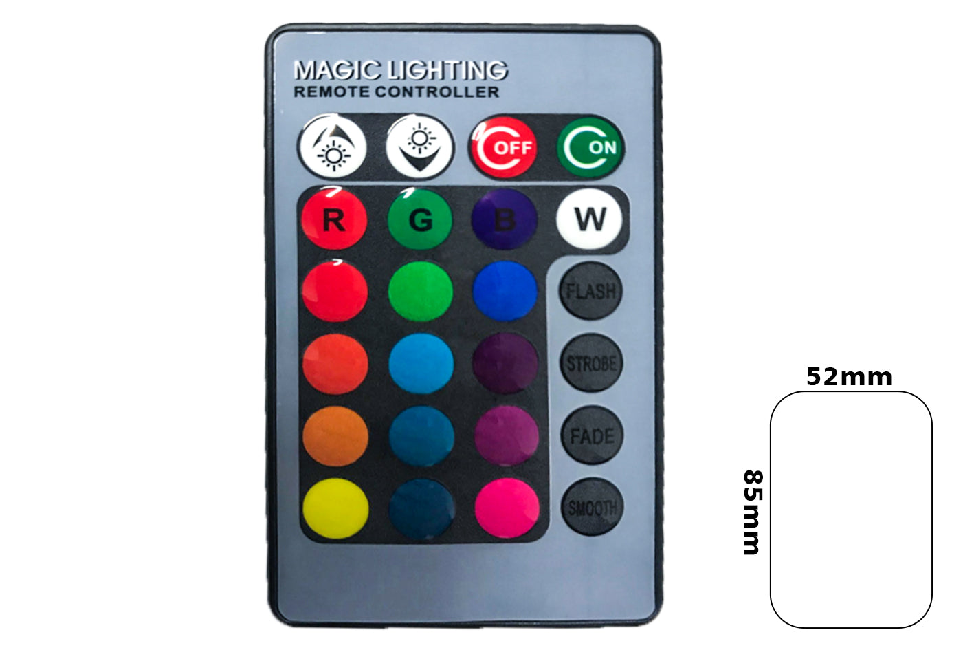 Mini Telecomando IR Infrarosso Universale Con 24 Tasti Pila Bottone CR2025 Inclusa