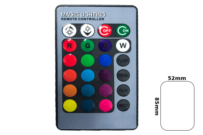 Mini Telecomando IR Infrarosso Universale Con 24 Tasti Pila Bottone CR2025 Inclusa