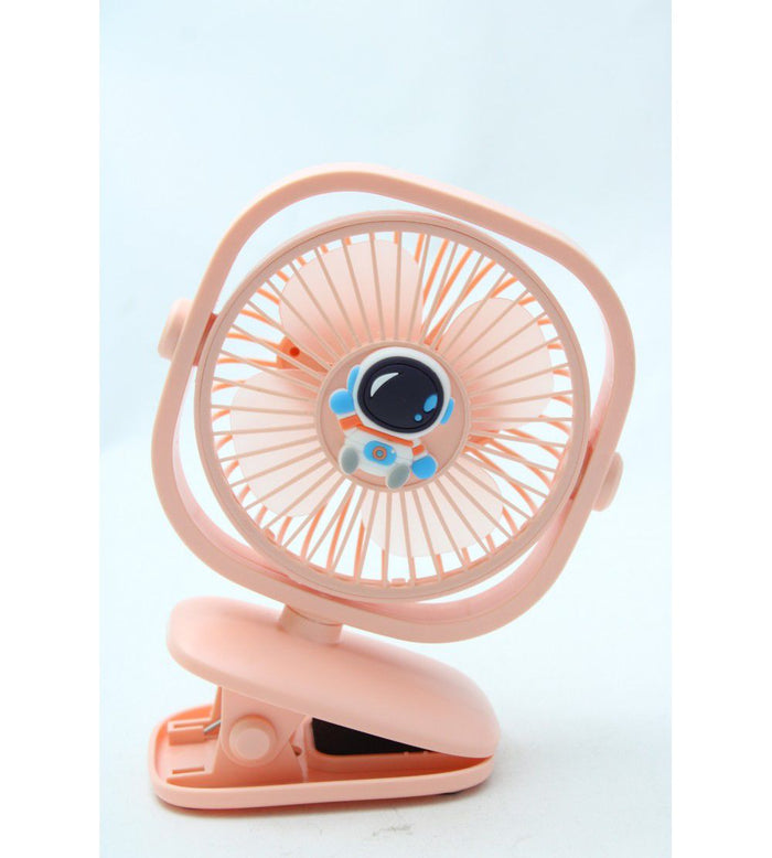 Mini Ventilatore da tavolo con clip ricaricabile tramite USB luce RGB BJJ848-2