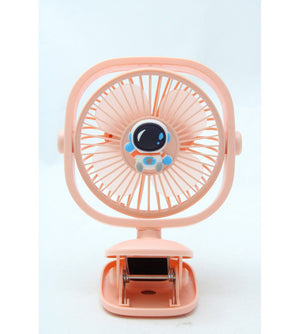 Mini Ventilatore da tavolo con clip ricaricabile tramite USB luce RGB BJJ848-2