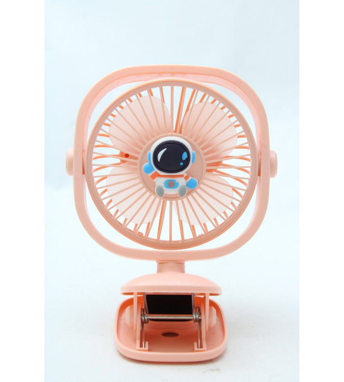 Mini Ventilatore da tavolo con clip ricaricabile tramite USB luce RGB BJJ848-2